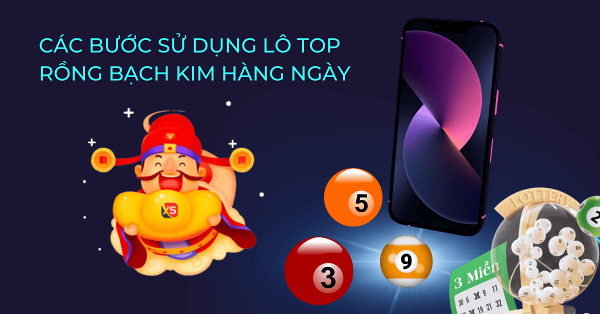 các bước sử dụng lô top rồng bạch kim