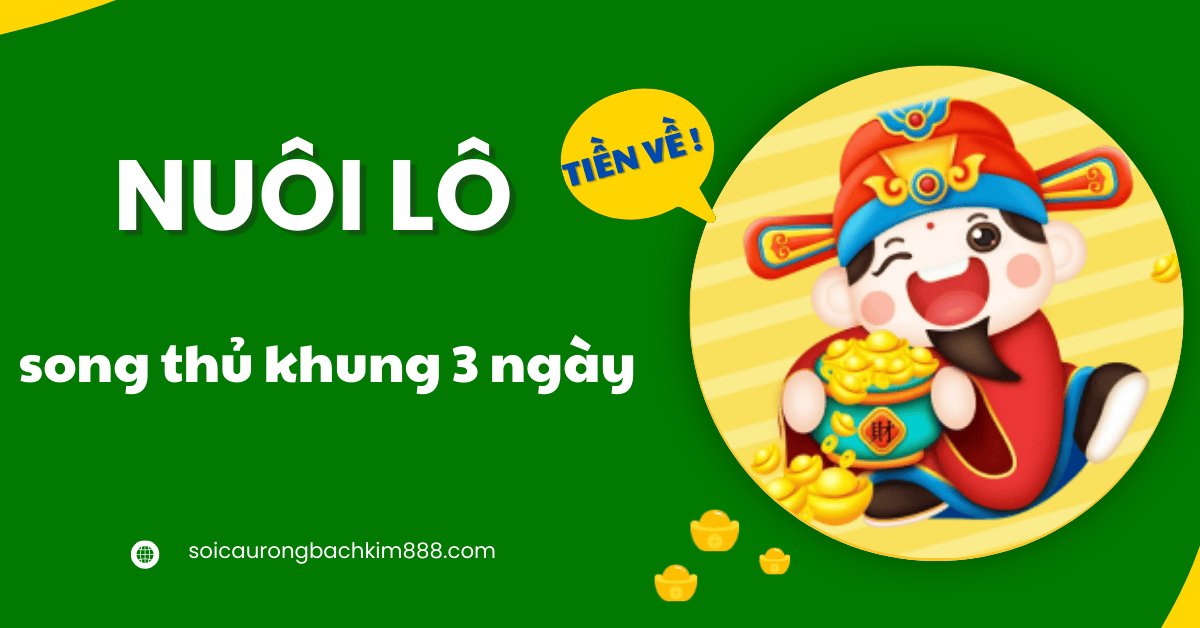 nuôi lô song thủ khung 3 ngày ăn liên tục